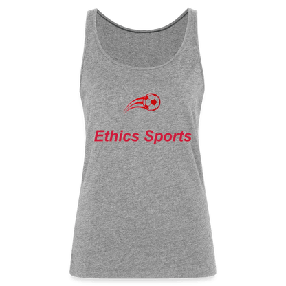 individuelles Frauen Premium Tank Top - Grau meliert