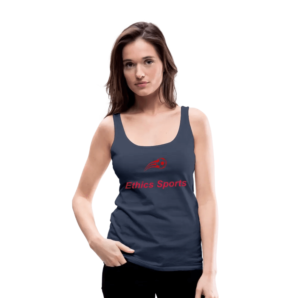 individuelles Frauen Premium Tank Top - Navy