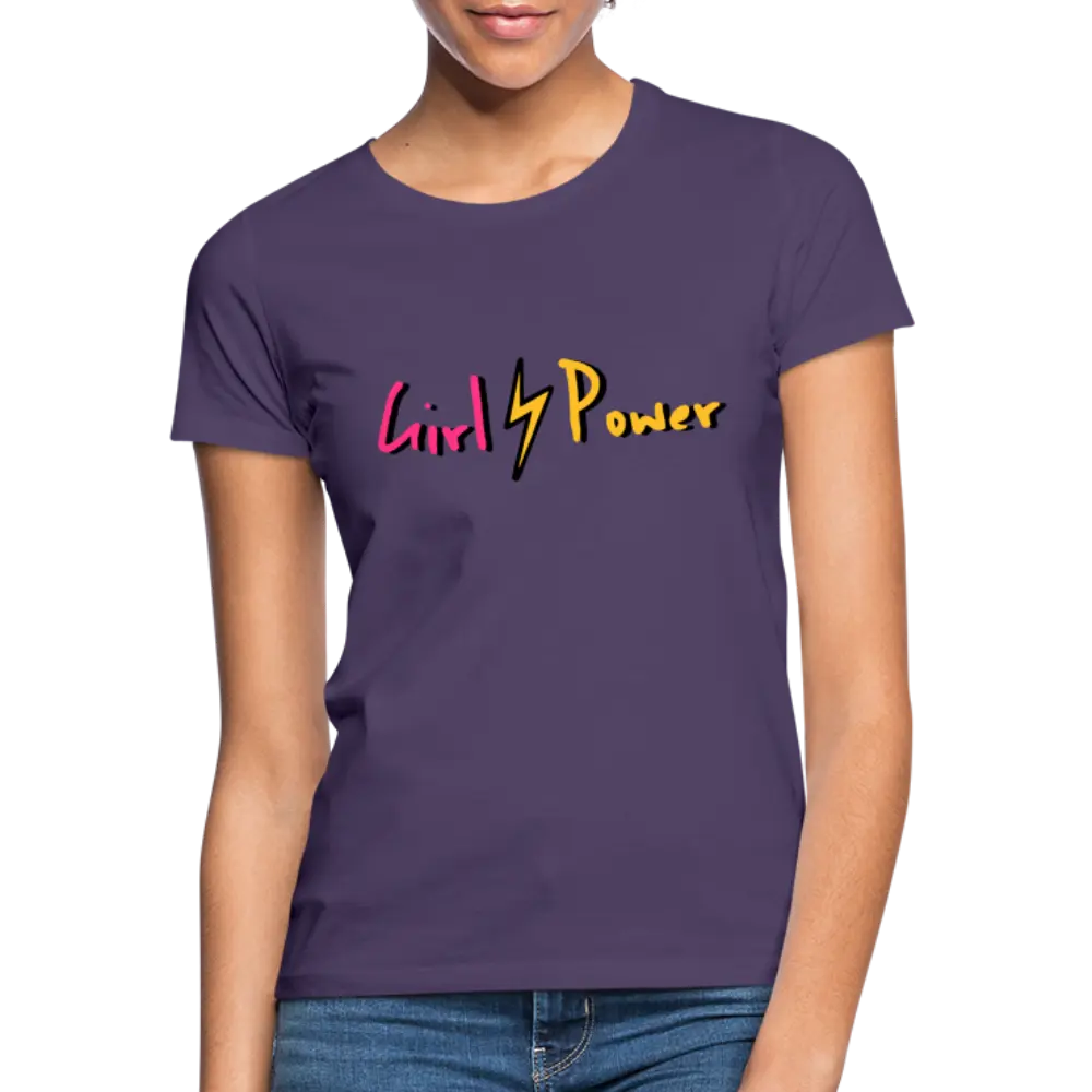 individuelles Frauen Standard T-Shirt - Dunkellila