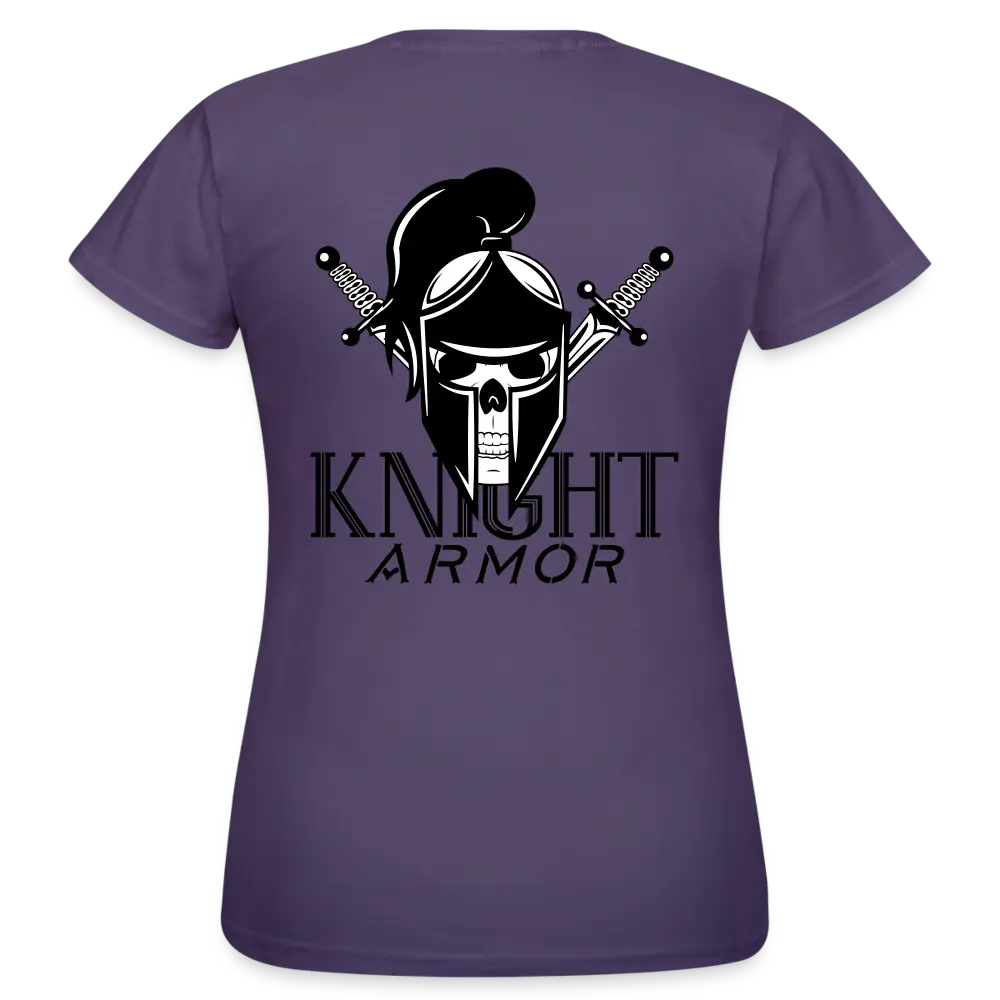 individuelles Frauen Standard T-Shirt - Dunkellila