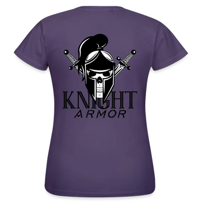 individuelles Frauen Standard T-Shirt - Dunkellila