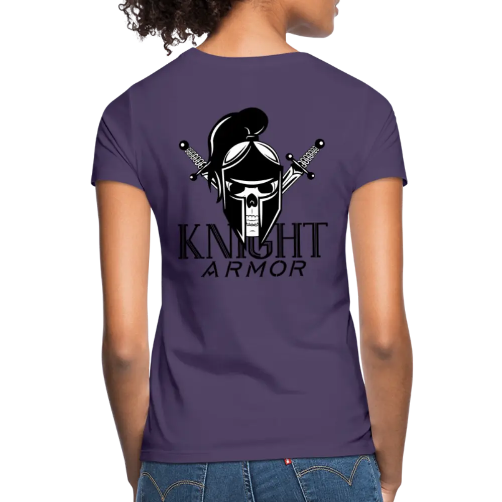 individuelles Frauen Standard T-Shirt - Dunkellila
