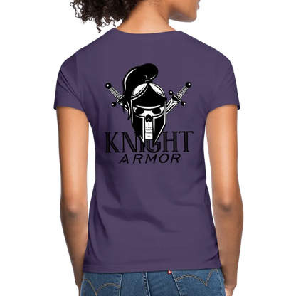 individuelles Frauen Standard T-Shirt - Dunkellila