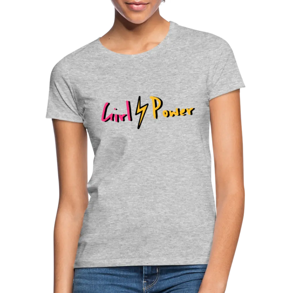 individuelles Frauen Standard T-Shirt - Grau meliert