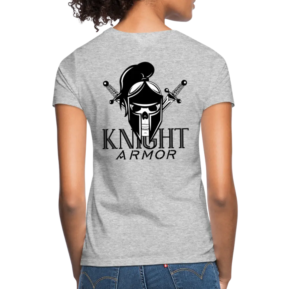 individuelles Frauen Standard T-Shirt - Grau meliert