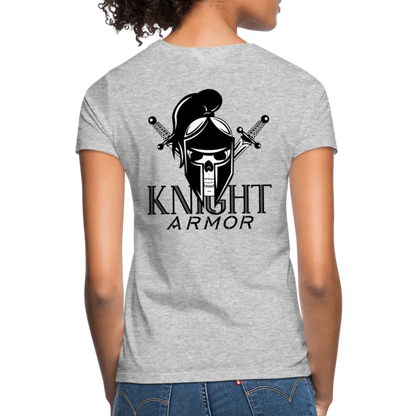 individuelles Frauen Standard T-Shirt - Grau meliert