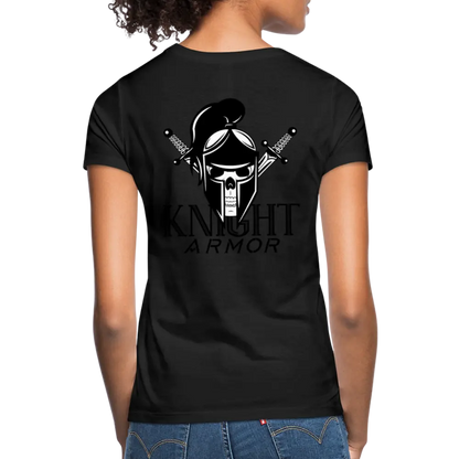 individuelles Frauen Standard T-Shirt - Schwarz