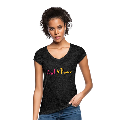 individuelles Frauen Vintage T-Shirt - Anthrazit