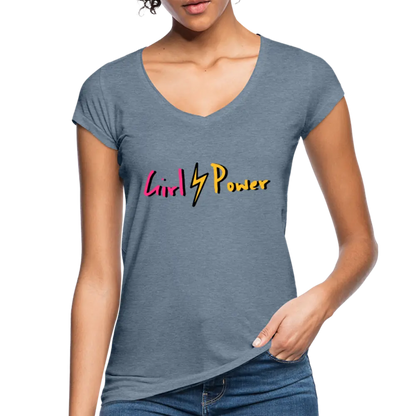 individuelles Frauen Vintage T-Shirt - Vintage Denim