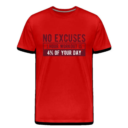 Männer Premium T-Shirt "No Excuses" SPOD