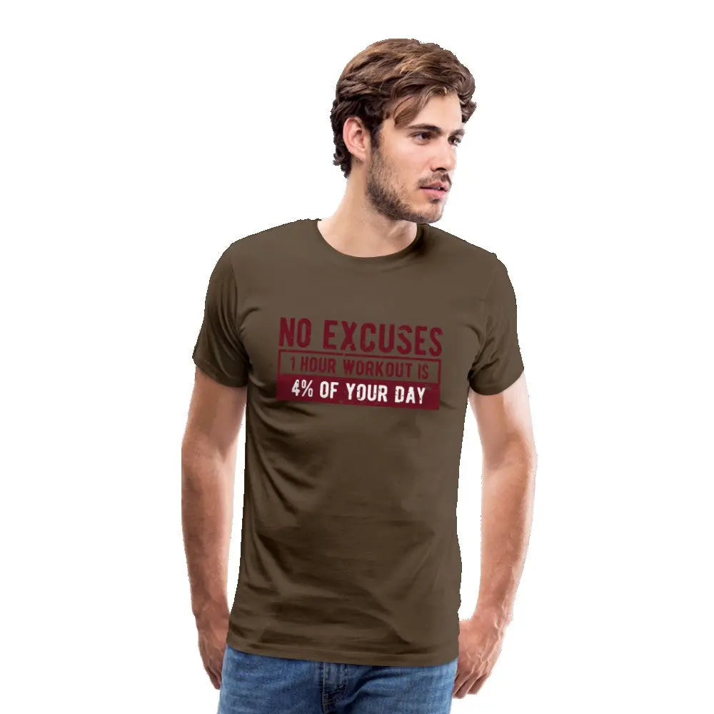 Männer Premium T-Shirt "No Excuses" SPOD