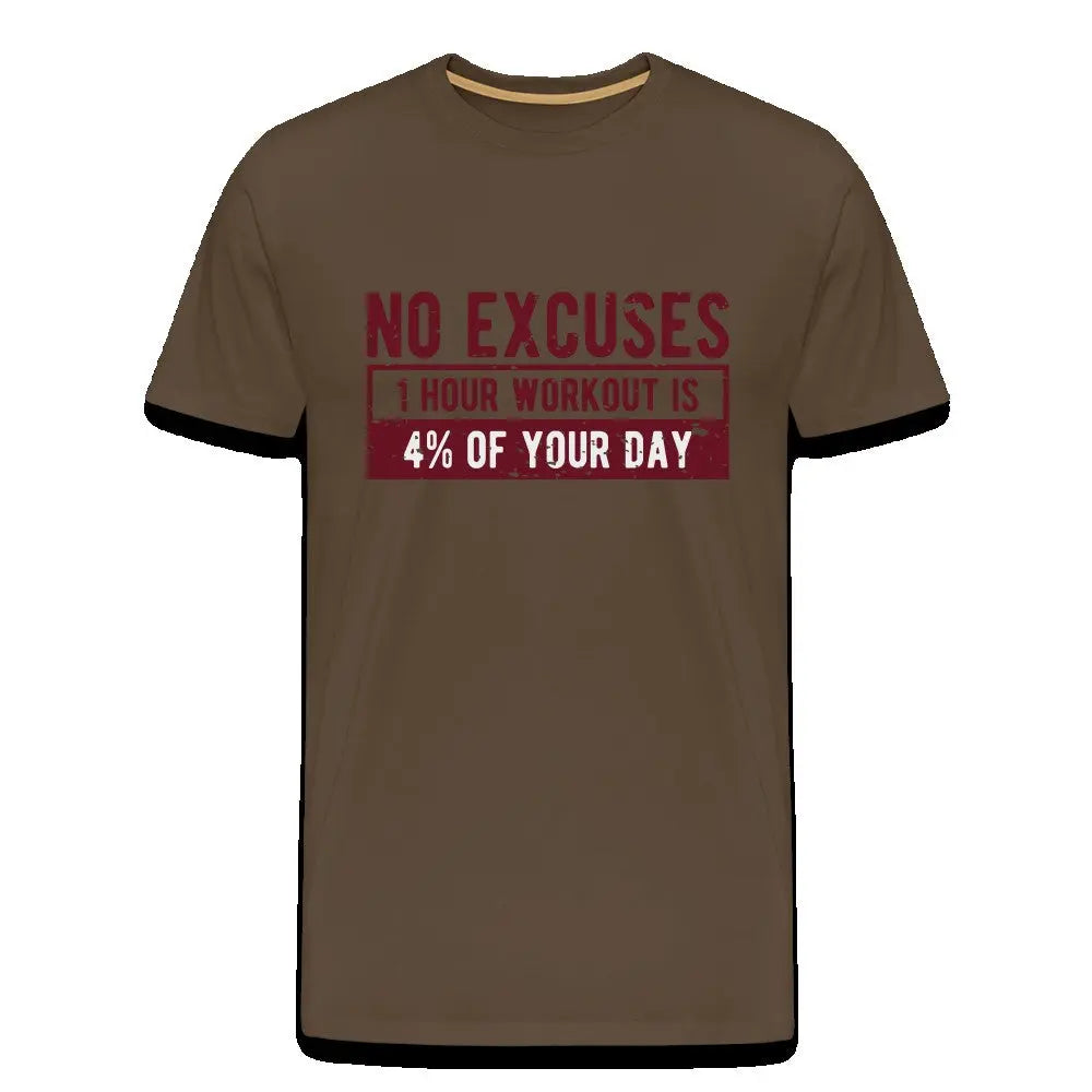 Männer Premium T-Shirt "No Excuses" SPOD