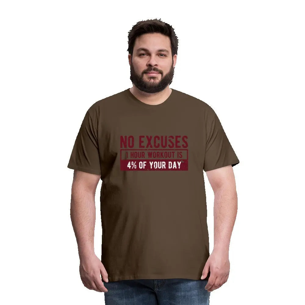 Männer Premium T-Shirt "No Excuses" SPOD