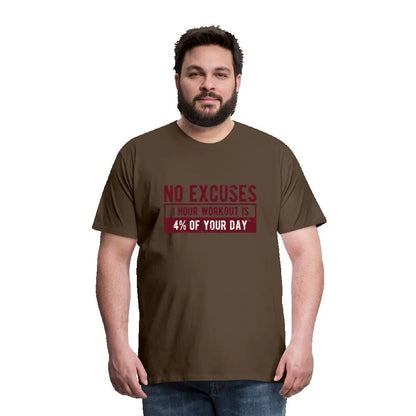 Männer Premium T-Shirt "No Excuses" SPOD