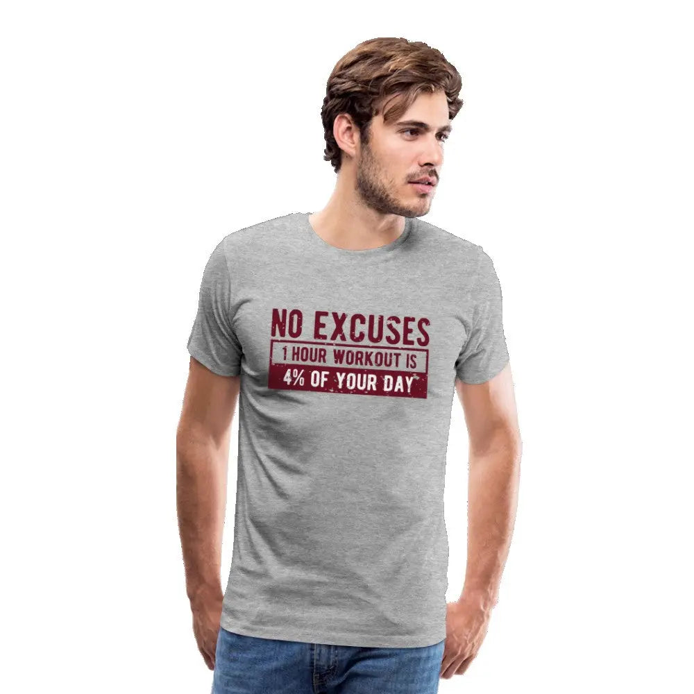 Männer Premium T-Shirt "No Excuses" SPOD