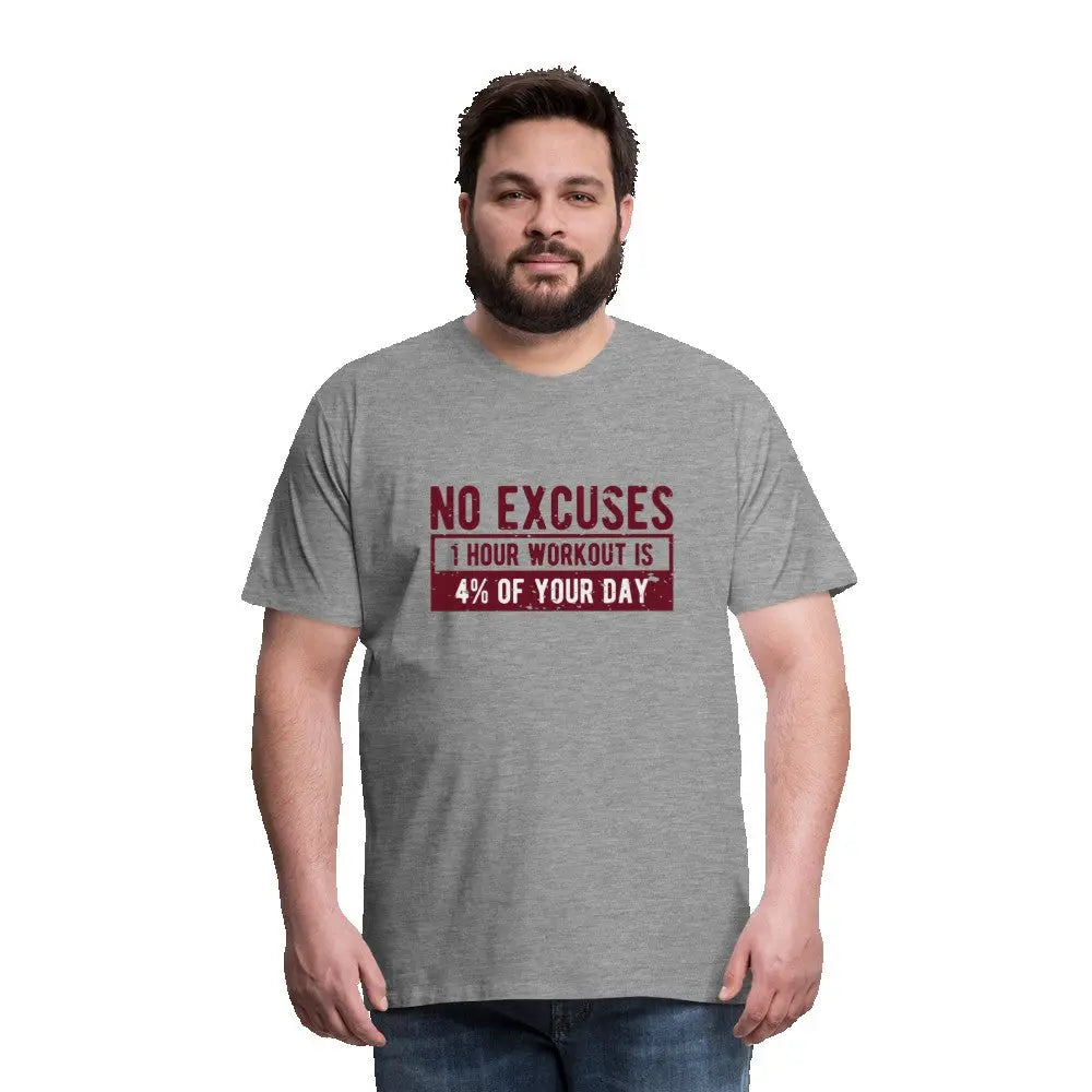Männer Premium T-Shirt "No Excuses" SPOD