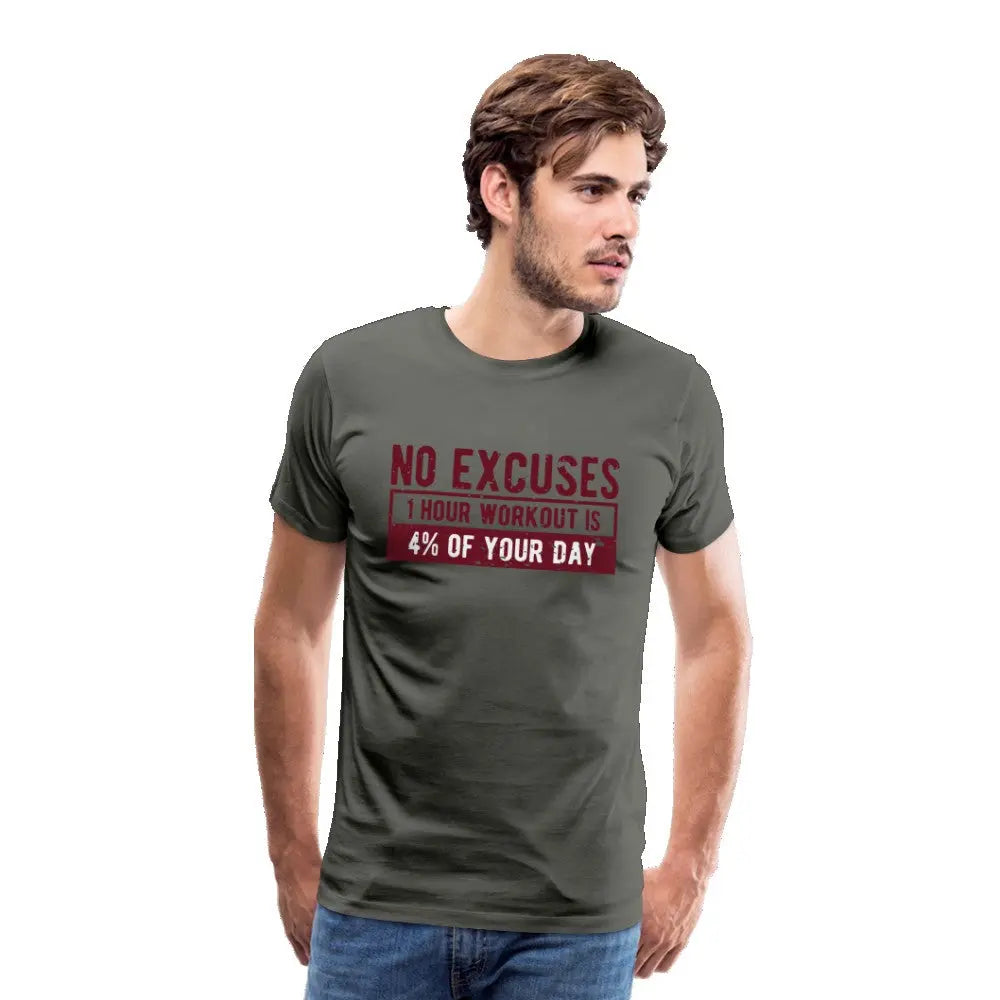 Männer Premium T-Shirt "No Excuses" SPOD