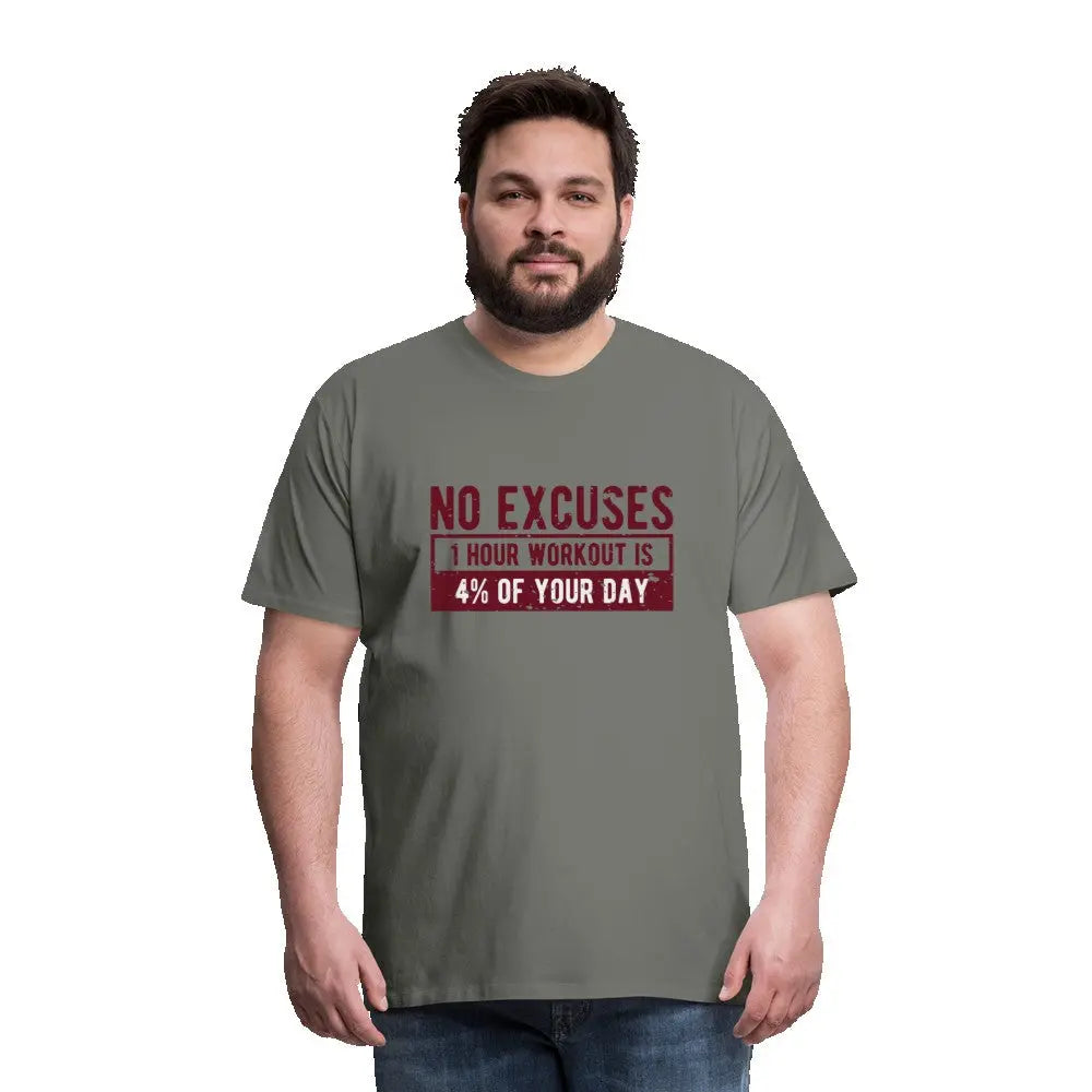 Männer Premium T-Shirt "No Excuses" SPOD