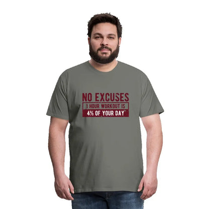 Männer Premium T-Shirt "No Excuses" SPOD