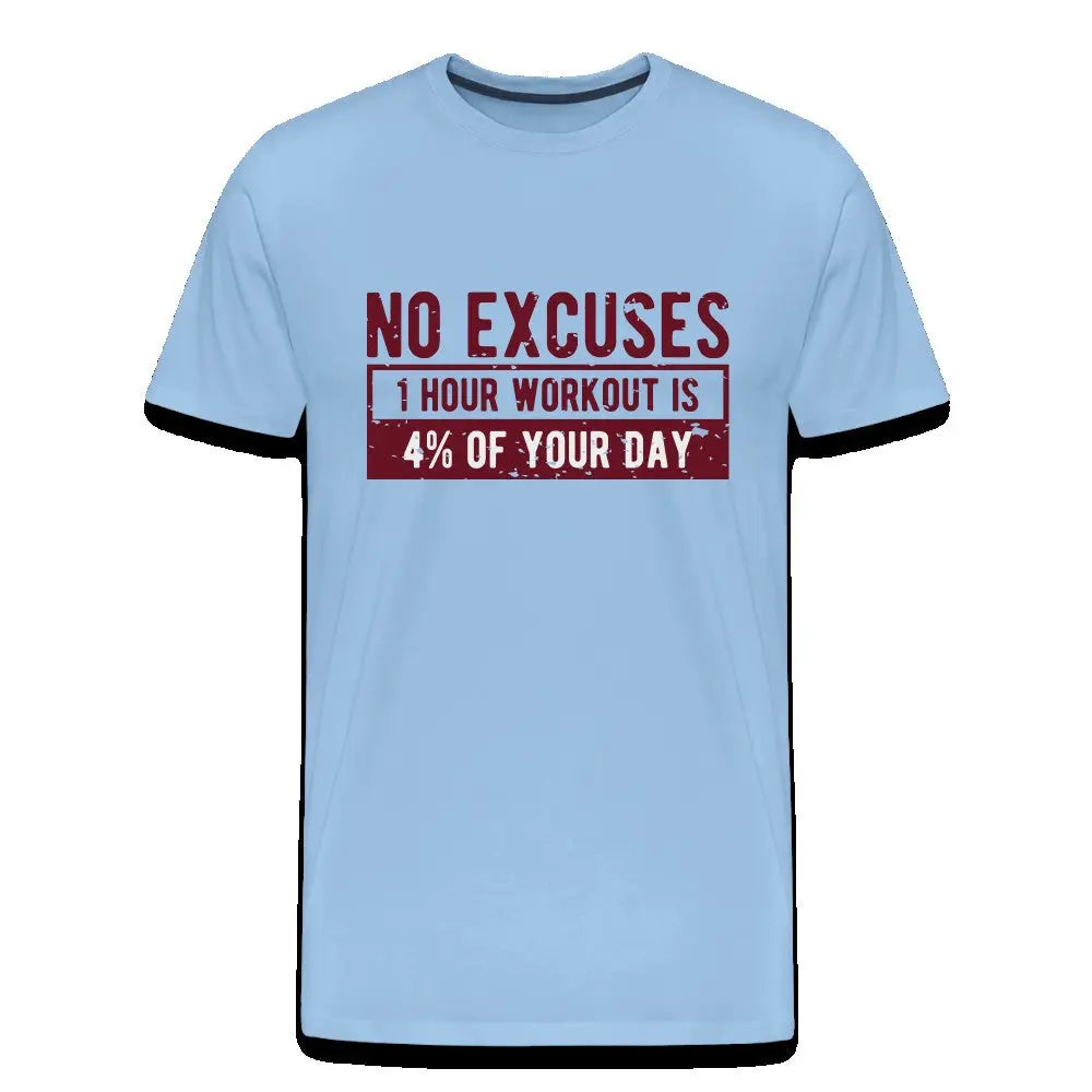 Männer Premium T-Shirt "No Excuses" SPOD