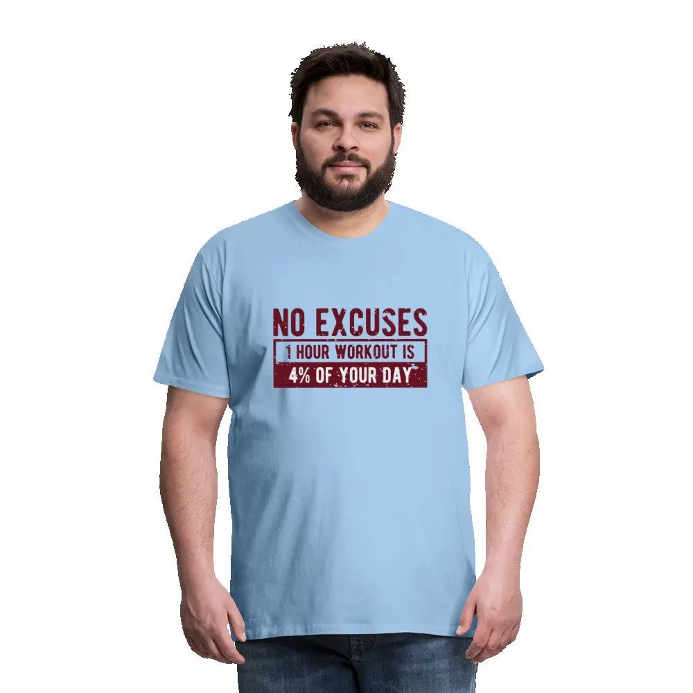 Männer Premium T-Shirt "No Excuses" SPOD