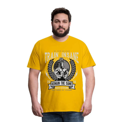 Männer Premium T-Shirt "Train Insane" SPOD