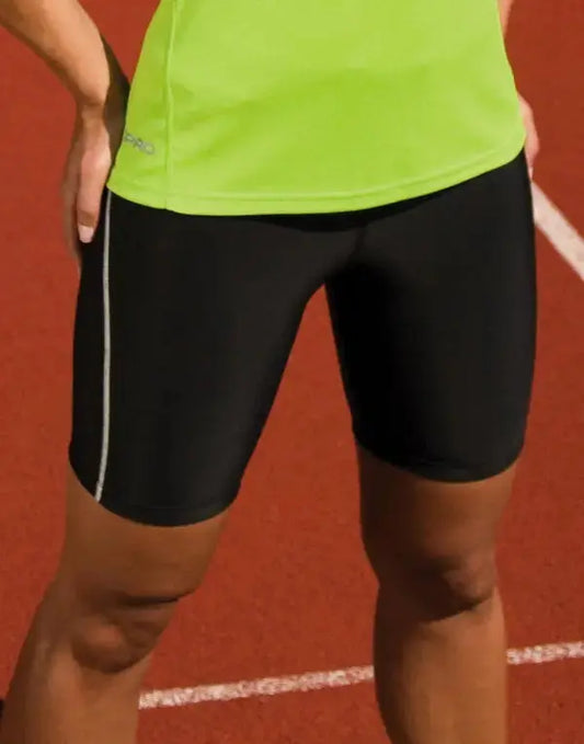 Spiro Women's Bodyfit Base Layer Shorts, schwarz Falk & Ross